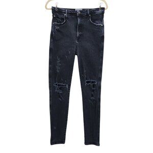 AGOLDE Los Angeles Premium Womens 28 Jeans Roxanne Super High Rise Skinny Ripped